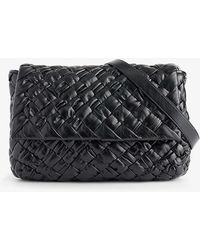 Bottega Veneta - Borsa Intrecciato Leather Cross-body Bag - Lyst