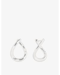 Astrid & Miyu - Molten 14Ct- Hoop Earrings - Lyst