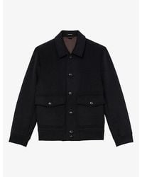 Reiss - Deluca Flap-Pocket Wool-Blend Jacket - Lyst