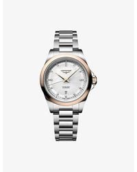 Longines - L3.320.5.87.6 Conquest Stainless-Steel And 18Ct Rose Cap 200 30Mm Automatic Watch - Lyst