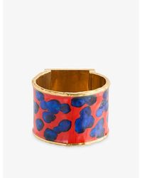 Dries Van Noten - Handmade Painted Brass And Enamel Cuff Bracelet - Lyst