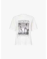 Anine Bing - Louis Graphic-Print Cotton T-Shirt - Lyst