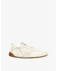 Chloé - Kick Flat Leather Trainers - Lyst