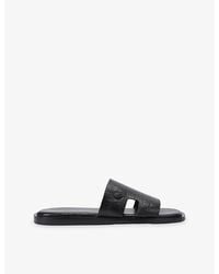 Kurt Geiger - Bond Flat Leather Slides - Lyst