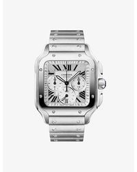 Cartier - Santos De Large Model Automatic Watch - Lyst