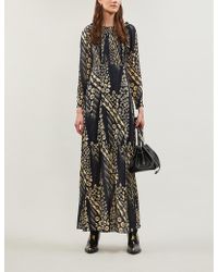 Ba&sh Ollie Crepe Maxi Dress - Multicolour