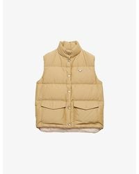 Prada - Triangle-Logo Technical Fabric-Down Gilet - Lyst