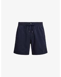 Polo Ralph Lauren - Logo-Embroidered Seersucker Cotton-Blend Shorts - Lyst