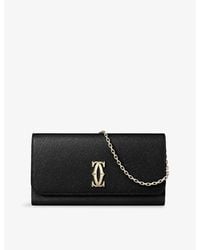 Cartier - C De Leather Wallet-On-Chain - Lyst