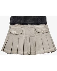 Jaded London - Cargo Flap-pocket Mid-rise Cotton-blend Mini Skirt - Lyst