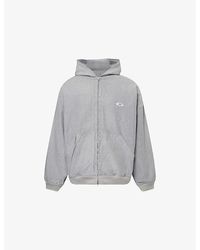 BALENCIAGA ♪ Trompe L'oeil ジップアップ フーディ BALENCIAGA】PATCHED ジップアップ HOODIE ジップアップ