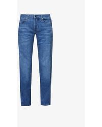7 For All Mankind - Standard Luxe Performance Regular-fit Straight-leg Stretch-denim Jeans - Lyst