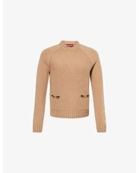 Gucci - Horsebit-Embellished Wool And Cashmere-Blend Jumper - Lyst
