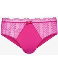 Simone Perele - Canopee Mid-rise Stretch-lace Briefs - Lyst