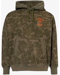 A Bathing Ape - Asia Camo Brand-embroidered Cotton-jersey Hoody - Lyst