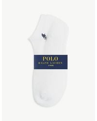 Polo Ralph Lauren - Logo-Embroidered Stretch-Woven Socks Pack Of 6 - Lyst