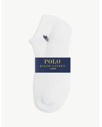Polo Ralph Lauren - Logo-embroidered Stretch-woven Socks Pack Of 6 - Lyst