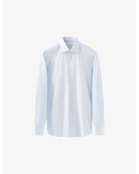 Eton - Elevated Twill Slim-Fit Cotton Shirt - Lyst