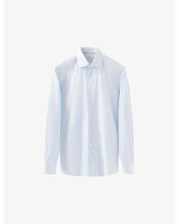Eton - Elevated Twill Slim-Fit Cotton Shirt - Lyst
