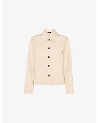 Whistles - Mia Four-Pocket Cotton-Blend Jacket - Lyst