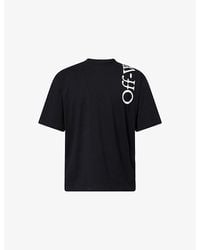 Off-White c/o Virgil Abloh - Logo-Print Crew-Neck Cotton T-Shirt - Lyst