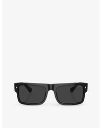 Prada - Pr A10s Rectangle-frame Acetate Sunglasses - Lyst
