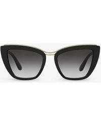 Dolce & Gabbana - Dg6144 Cat Eye-frame Nylon Sunglasses - Lyst