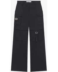 IRO - Abeline Patch-pocket High-rise Organic-cotton Trousers - Lyst