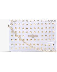 carvela white clutch bag
