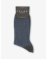 FALKE - Shadow Logo-print Cotton-blend Knitted Socks - Lyst