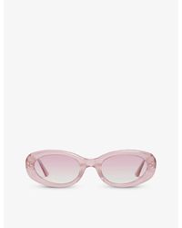 Gentle Monster - July Pc6 Oval-frame Graduated-lens Acetate Sunglasses - Lyst