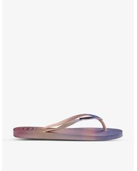 Havaianas - Slim Gradient-Print Rubber Flip-Flops - Lyst