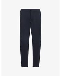 Emporio Armani - Relaxed-fit Mid-rise Cotton-blend jogging Bottoms - Lyst