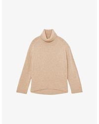 Reiss - Brooklyn Roll-Neck Wool And Cashmere-Blend Jumper - Lyst