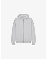 Skims - Fleece Lounge Relaxed-Fit Cotton-Blend Hoody - Lyst