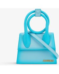 le chiquito noeud medium leather top handle bag