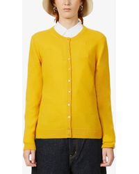 Benetton Buttoned Cashmere Cardigan - Yellow