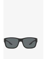 Prada Linea Rossa - Ps 01ws Square-frame Acetate Sunglasses - Lyst