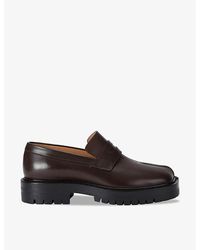 Maison Margiela - Tabi County Panelled Leather Loafers - Lyst