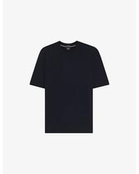 BOSS - Short-Sleeve Crewneck Virgin-Wool Jumper - Lyst