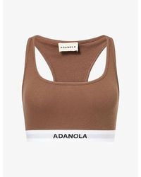 ADANOLA - Intimate Racer-Back Cotton-Jersey Bra - Lyst