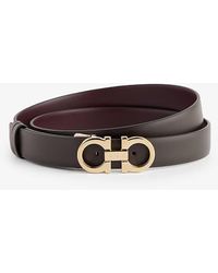Ferragamo - Logo-buckle Reversible Leather Belt - Lyst