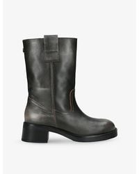 Steve Madden - Benedict Leather Heeled Boots - Lyst