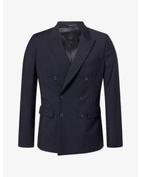 Paul Smith - Double-Breasted Wool-Blend Blazer - Lyst
