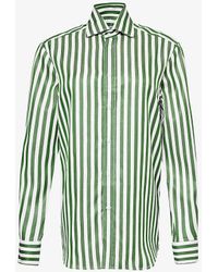 With Nothing Underneath - The Boyfriend Striped Woven Shirt - Lyst