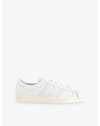 adidas - Superstar Vintage Leather Trainers - Lyst