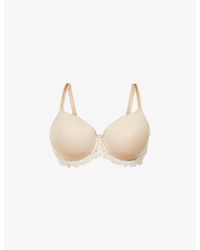 Wacoal - Embrace Lace Jersey And Stretch-lace Contour Bra - Lyst