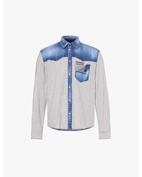 DSquared² - Check-pattern Patch-pocket Regular-fit Cotton Shirt - Lyst