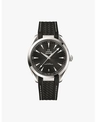 Omega - 220.12.41.21.01.001 Seamaster Aqua Terra Stainless-Steel And Rubber Automatic Watch - Lyst