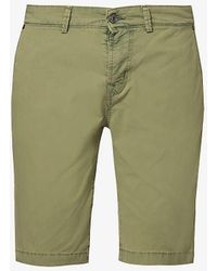 7 For All Mankind - Perfect Regular-fit Stretch-cotton Chino Shorts - Lyst